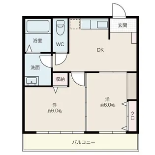 ウェスタリーヴィラ【3階】の間取り