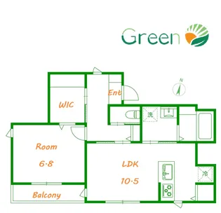 アズコンフォート【2階】の間取り