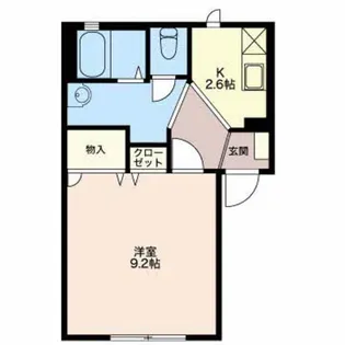 ベルドミールJK【1階】の間取り