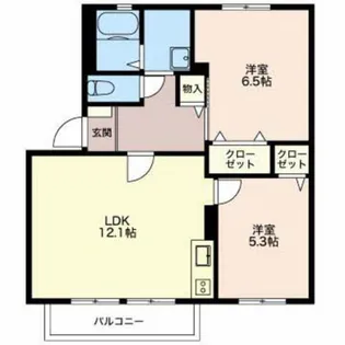ファミール西日野 B【1階】の間取り