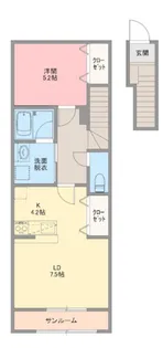 STARGATE I【2階】の間取り