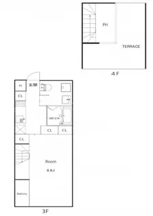 AKHA2【3階】の間取り