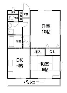 Life館羽ノ浦I【2階】の間取り