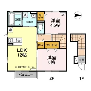 フェリーチェ・メイユール【2階】の間取り