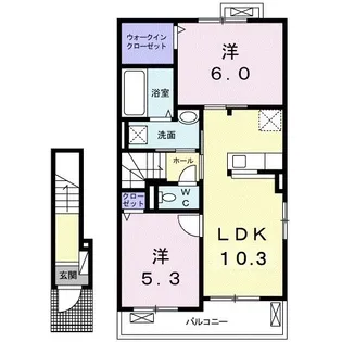 ヴィータ・フェリーチェ C【2階】の間取り