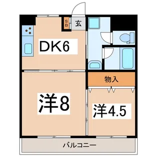 メゾンビラージュI【6階】の間取り