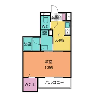 リオリエント西岐阜Sta.【1階】の間取り