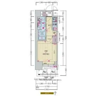 プレサンス名駅南エディフィス【15階】の間取り