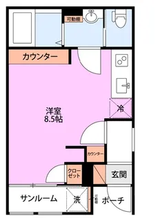 Common 2nd Kamitokoro A棟【1階】の間取り