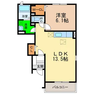 ライトブレスA・B【1階】の間取り