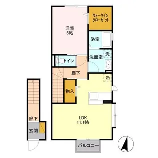 ヒルズ【2階】の間取り