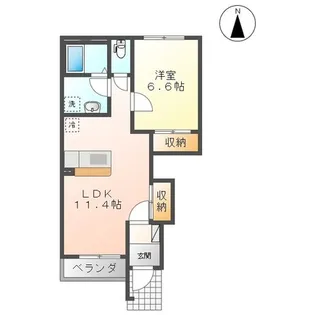 SANSA盛南【1階】の間取り