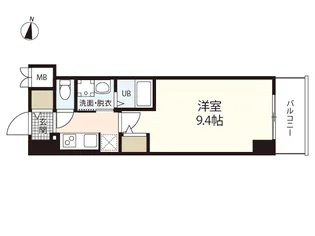 S-RESIDENCE広島駅diletto【8階】の間取り