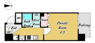 ルミナーレ天王寺【9階】の間取り