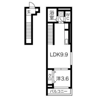 リベルテ逆瀬川【2階】の間取り