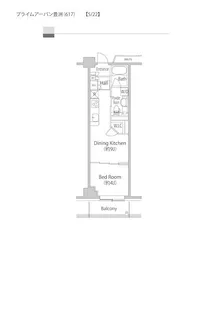 プライムアーバン豊洲【7階】の間取り