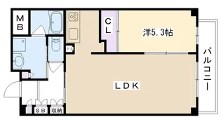 ブルーノ夙川レジデンス【2階】の間取り