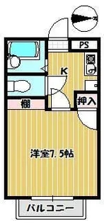 第3興栄ハイツ【2階】の間取り