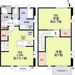 アポロハウス【2階】の間取り