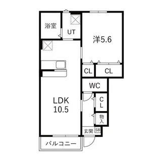 Befine新利府【1階】の間取り