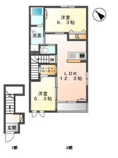 エミアスI【2階】の間取り
