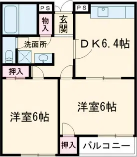 ガーデン浜尻【2階】の間取り