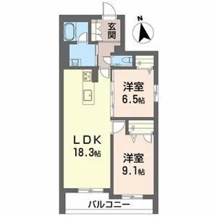 グランシード【2階】の間取り