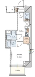 ガリシア駒込EAST【6階】の間取り