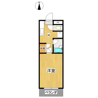 シティフラット【6階】の間取り