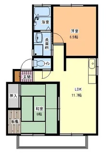 フィオーレ花町C棟【1階】の間取り