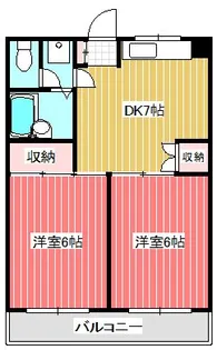 第2ドリームハイツ【1階】の間取り