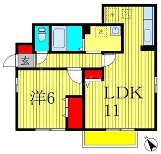 トップ B【1階】の間取り