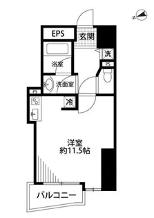 アクシア新宿御苑【8階】の間取り