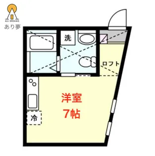 BEAMS岸谷【2階】の間取り
