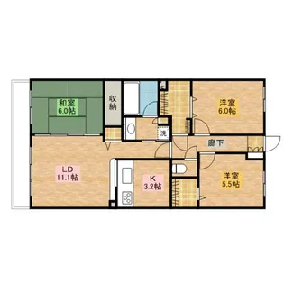 レジディア東松戸【3階】の間取り