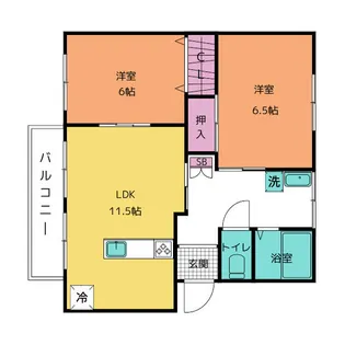 光陽ハウス【1階】の間取り