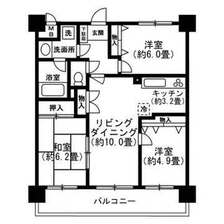 コートベルウッド【4階】の間取り