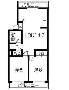 Comfy鴻池新田駅前【1階】の間取り