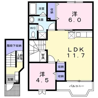 ヴィレッジ・ウェルハウス【2階】の間取り