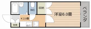 サンシティ鴨池II【2階】の間取り