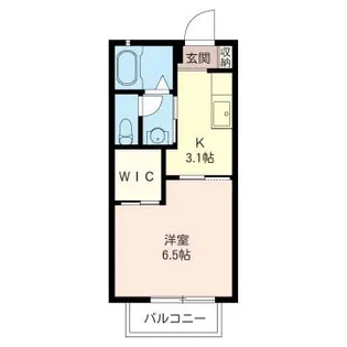 代官スプリングスA【1階】の間取り