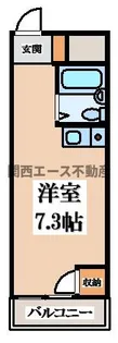 エクセレント小若江【2階】の間取り