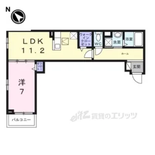 ウエストレイク【1階】の間取り