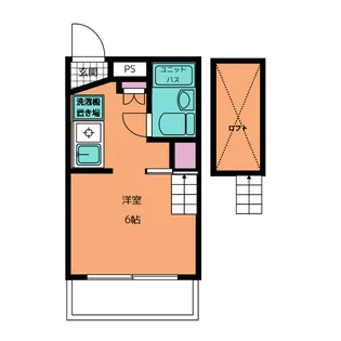 関間マンション【3階】の間取り