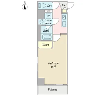 ラフィーヌ青葉台【4階】の間取り