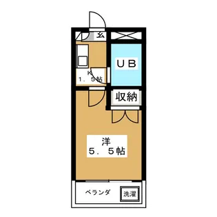 プリンセスコート新宿【1階】の間取り