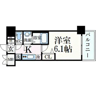 プレサンス THE MOTOYAMA【2階】の間取り