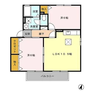 ウィルモア壱番館【1階】の間取り