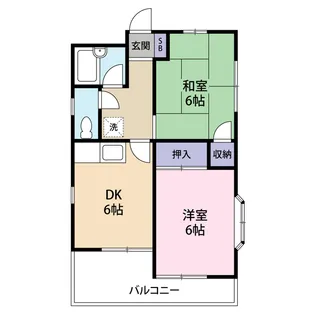 メルシー神山【2階】の間取り