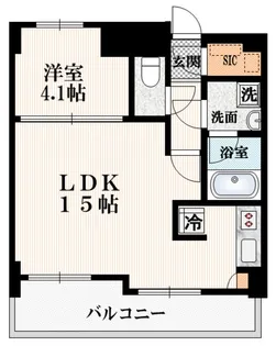 ナビウス西新宿【6階】の間取り